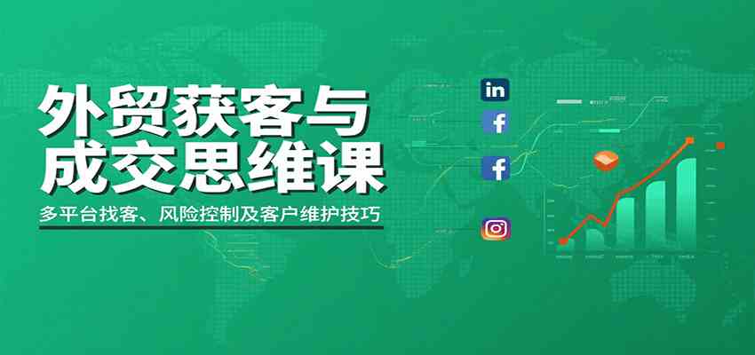 外贸获客与成交思维课：多平台找客、风险控制及客户维护技巧-来福网创