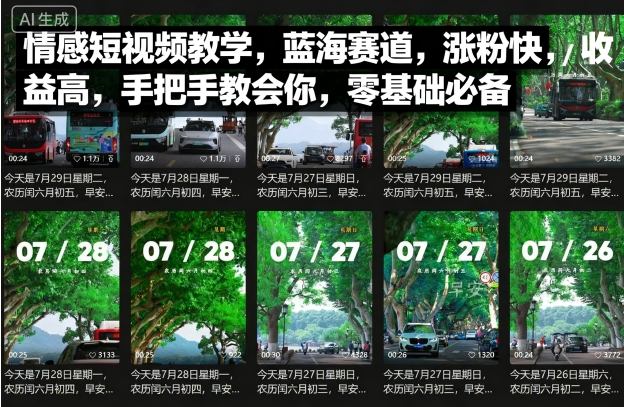 情感短视频教学，蓝海赛道，涨粉快，收益高，手把手教会你，零基础必备-来福网创