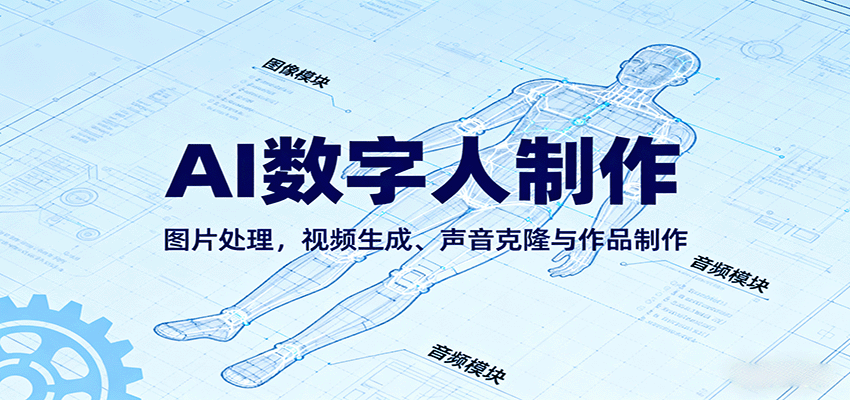 AI永生数字人制作教程：图片处理，视频生成、声音克隆与作品制作-来福网创