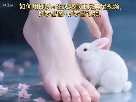 如何用即梦ai生成爆款玉足美足视频，即梦出图+即梦出视频，快速涨粉-来福网创