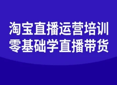 淘宝直播运营培训-零基础学会直播卖货-来福网创
