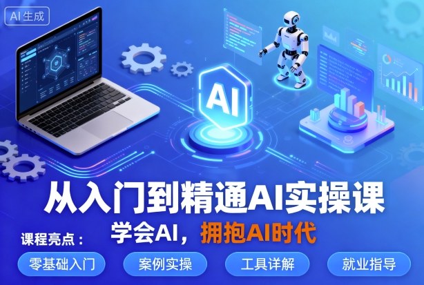 从入门到精通AI实操课，学会AI，拥抱AI时代-来福网创
