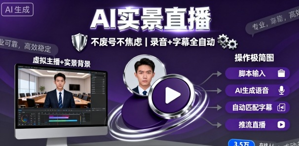 宝子哥9月20日线下课，AI实景直播，不废号不焦虑（录音+字幕）-来福网创