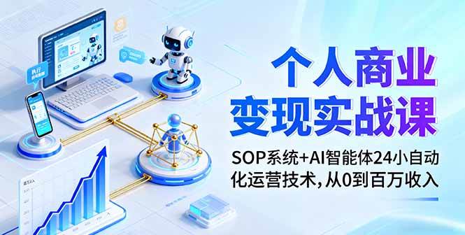 （16111期）个人商业变现实战课：SOP系统+AI智能体24小自动化运营技术，从0到百万收入-来福网创