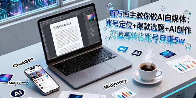（16131期）百万博主教你做AI自媒体：账号定位+爆款选题+AI创作 打造高转化账号月赚5w-来福网创