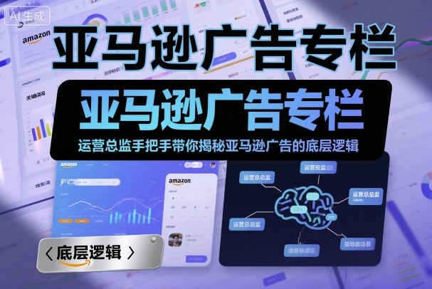 亚马逊广告专栏：运营总监手把手带你揭秘亚马逊广告的底层逻辑-来福网创