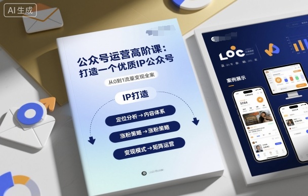 公众号运营高阶课，打造一个优质IP公众号-来福网创