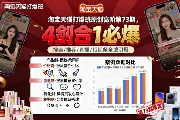 淘宝天猫打爆班原创高阶第73期，4剑合1必爆-来福网创