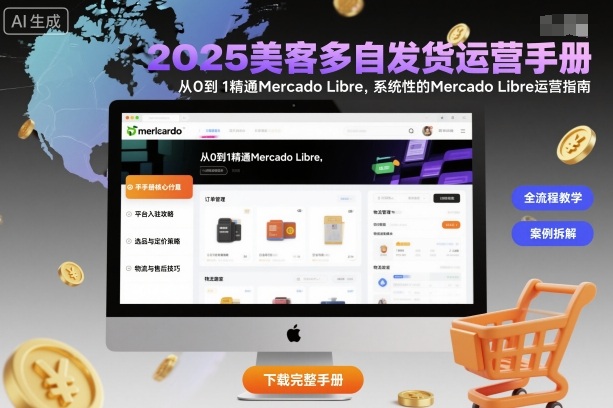 2025美客多自发货运营手册：从0到1精通Mercado Libre，系统性的Mercado Libre运营指南-来福网创