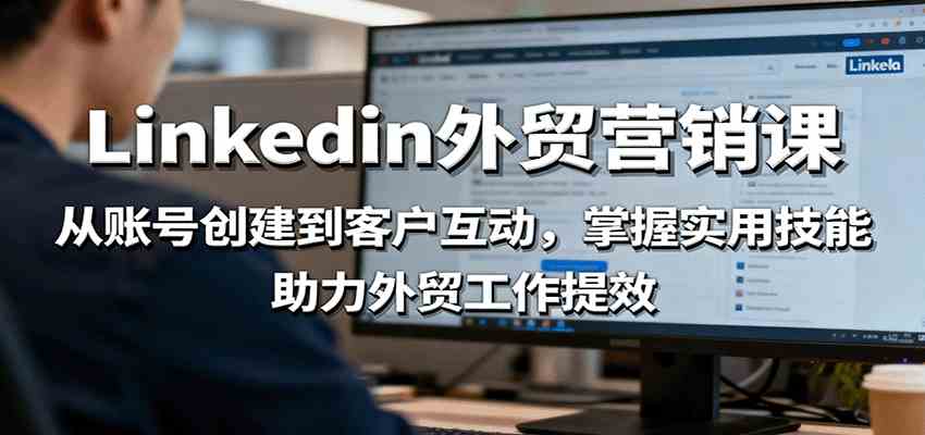 LinkedIn外贸营销课：从账号创建到客户互动，掌握实用技能，助力外贸工作提效-来福网创