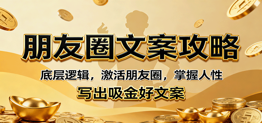 朋友圈文案攻略：底层逻辑，激活朋友圈，掌握人性，写出吸金好文案-来福网创