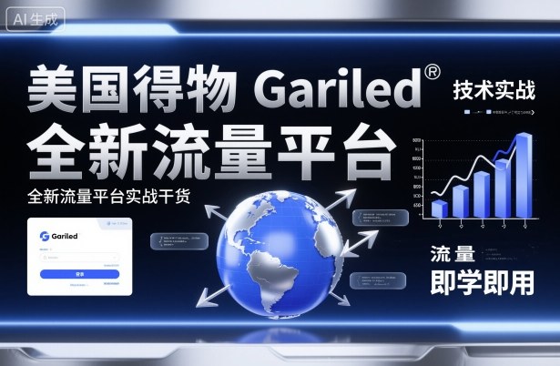 美国得物Gariled技术实战，全新流量平台​实战干货，即学即用-来福网创
