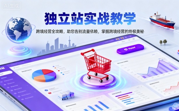 独立站实战教学，跨境经营全攻略，助您告别流量依赖，掌握跨境经营的终极奥-来福网创