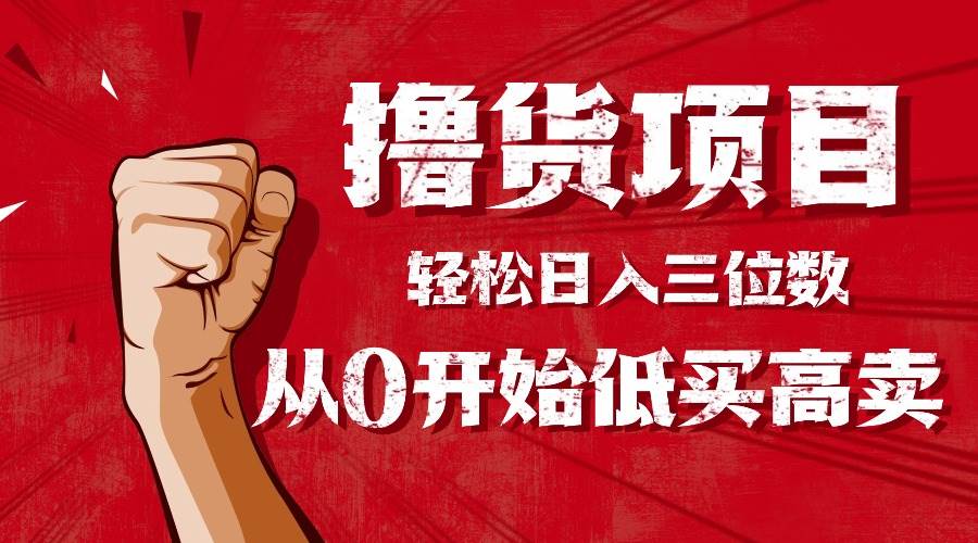 （16315期）手把手教你撸货，从0开始低买高卖，小白轻松实现日入三位数!!!-来福网创