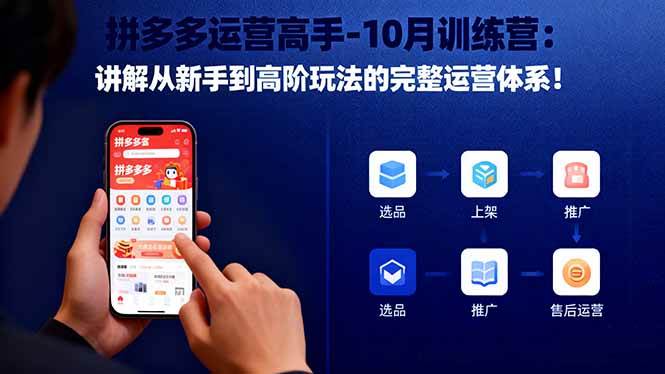 （16448期）拼多多运营高手-10月训练营：讲解从新手到高阶玩法的完整运营体系！-来福网创