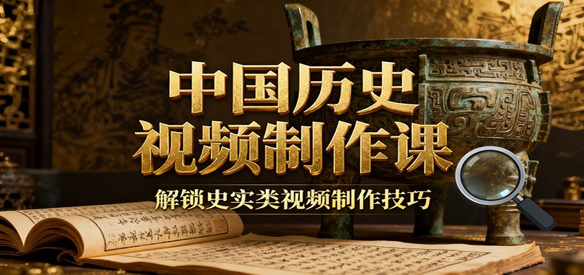 中国历史视频制作课：疆域地图集+参考文案+练习素材，解锁史实类视频制作技巧-来福网创