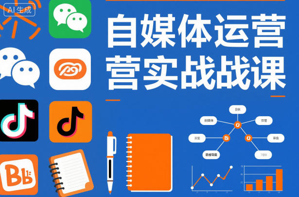 自媒体运营实战课，掌握一套系统的自媒体运营底层方法论，成为优秀的内容创作者-来福网创