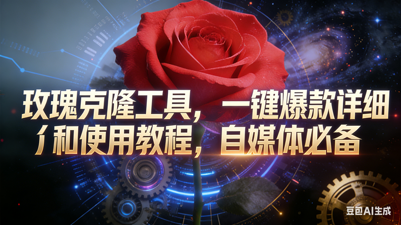 （16837期）玫瑰克隆工具，鲁大魔ai，自媒体必备神器，一键爆款，详细介绍，和使用教程-来福网创